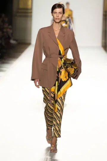 DRIES VAN NOTEN 18SS 테일러드 자켓 스카프 포함