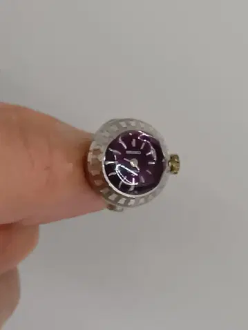 [ 레어 ] SEIKO 수동 와인딩 시계 링 워치 17 jewels 작동