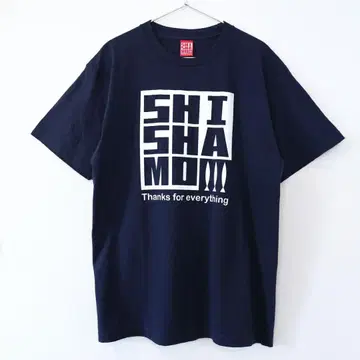 SHISHAMO 로고T 네이비 x 화이트 M 사이즈