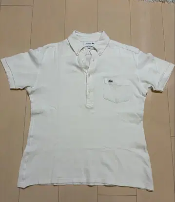 LACOSTE 피케 셔츠 화이트 버튼 다운
