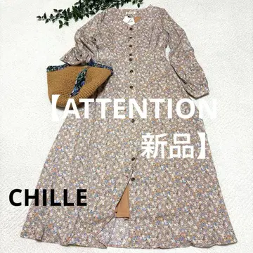 [ CHILLE ] 새상품 꽃무늬 롱 원피스