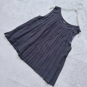 UNITEDARROWS 플리츠 슬리브리스 블라우스 M 일본제 A라인