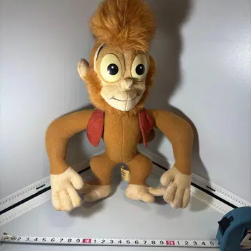 레어 택 디즈니랜드 옛날 물건 알라딘 아부 봉제 인형 약 24cm