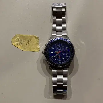 SEIKO 세이코 파이롯트 크로노그래프 100M 블루 다이얼 손목시계