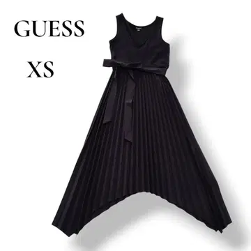 [ GUESS ] 플리츠 원피스 블랙 XS