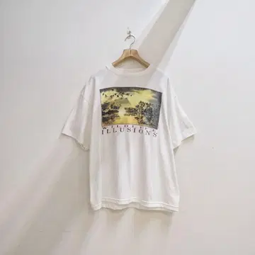 90s 동물 숨바꼭질 트릭아트 빈티지 티셔츠