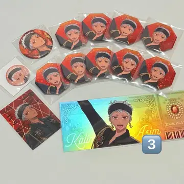 트위스테 5주년 브레쥬 라이브 칼림 캔뱃지 티켓풍 카드 세트