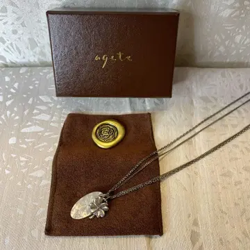 agete 아가트 목걸이 클로버 쉘 참