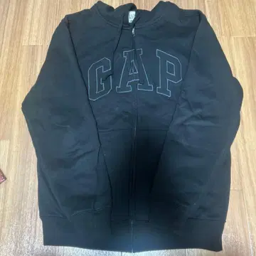 GAP 풀 집업 후드티 블랙