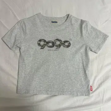 9090 반팔T셔츠 그레이 카모플라주 로고