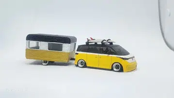 핫휠 폭스바겐 BUZZ 개조 캠핑카 견인~! 로다운~!