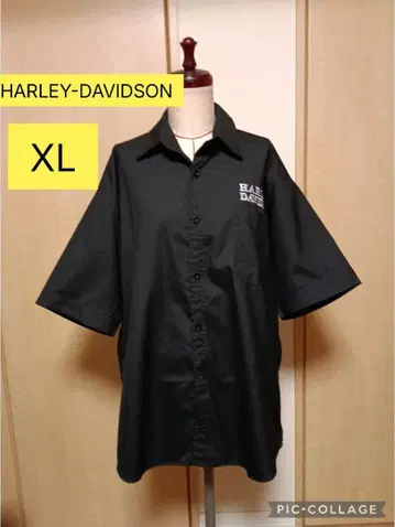 할리데이비슨 반팔 셔츠 블랙 XL