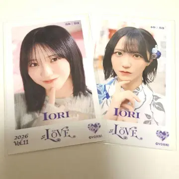 = LOVE 노구치 이오리 미니 포토카드 2장 세트