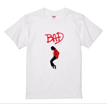 [새상품] 마이클 BAD 티셔츠 흰색 화이트