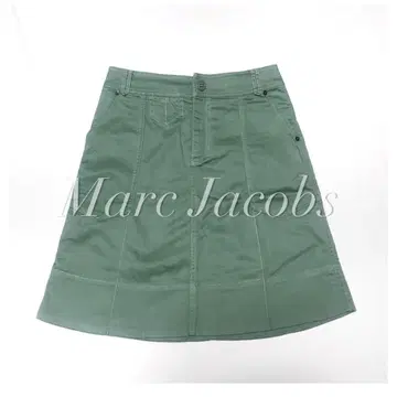 MARC JACOBS 백 M 스티치 코튼 미니 스커트 더스티 그린