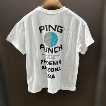 PING 핑 PUNCH 티셔츠 화이트 M