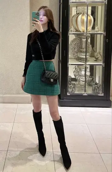 다이애나 DIANA UL69234 슬림 레그 부츠 스즈키 아미 22cm