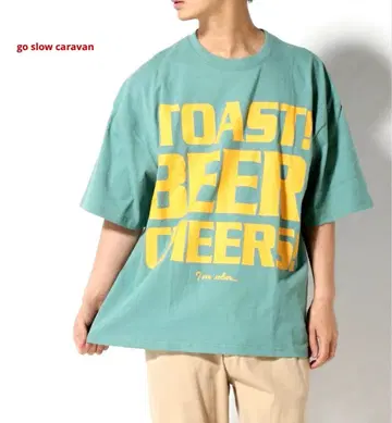 go slow caravan 건배! BEER! BIG 티셔츠 4