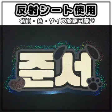 네임보드 준소 ALD1 알파 드라이브 원 반사 시트 강아지 귀