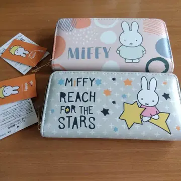 택 포함 미사용품 Miffy 미피 장지갑 2세트
