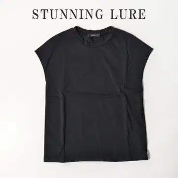스터링 루어 STUNNING LURE 블랙 코튼 티셔츠