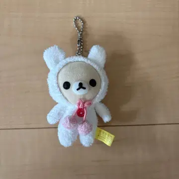리락쿠마 따뜻한 토끼 마스코트 키링 레어