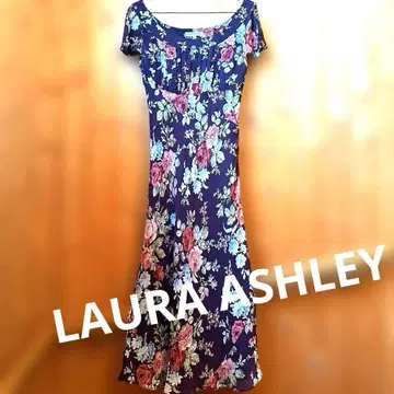 LAURA ASHLEY 로라 애슐리 꽃무늬 롱 원피스 플레어 슬리브