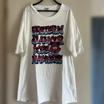 HYSTERIC GLAMOUR 그래피티 베어 T셔츠 원피스