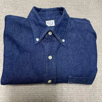 orSlow 버튼 다운 데님 셔츠
