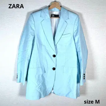 상태 좋음 ZARA 자라 자켓 스카이블루 계열 라이트 블루 sizeM