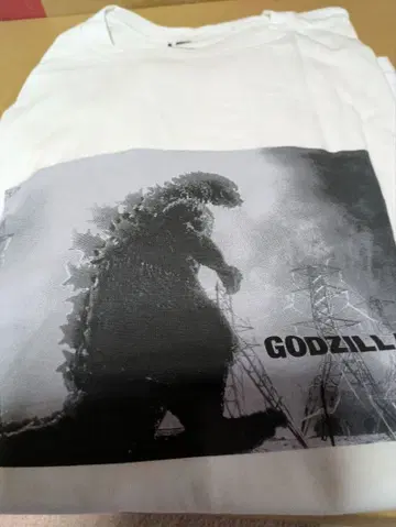 고질라 GODZILLA (1954) 프린트 T셔츠 화이트