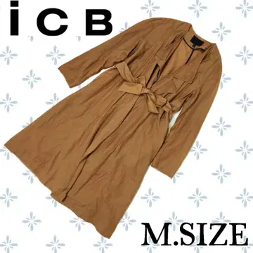 b53 [ICB] 시스루 코트 베이지 M 사이즈