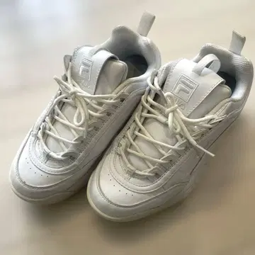 FILA 통굽 스니커즈 화이트 24.5cm