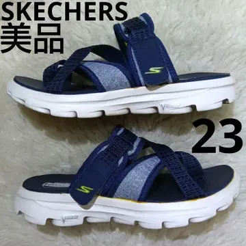 새상품급 SKECHERS 통 비치 컴포트 샌들 네이비