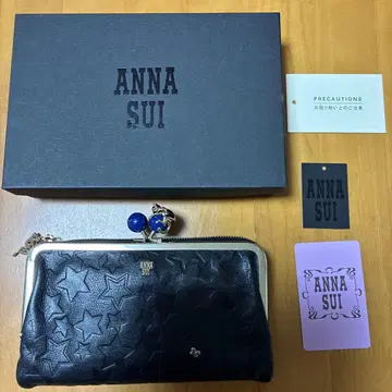 ANNA SUI 접이식 지갑 별 엠보 가마구치