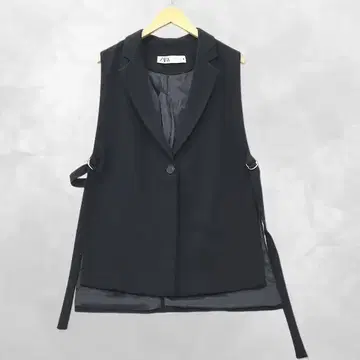 자라 ZARA 사이드 슬릿 베스트 자켓 S 블랙