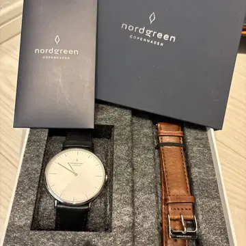 nordgreen 손목시계 본체 교환용 스트랩 포함