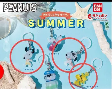 PEANUTS 메지루시 액세서리 SUMMER 3종 세트 스누피 A B