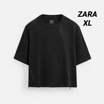 자라 크롭 데님 T셔츠 XL