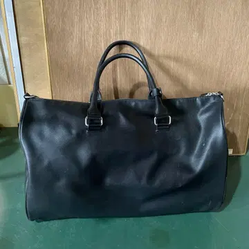 ZARA 블랙 보스턴 백 합성 피혁