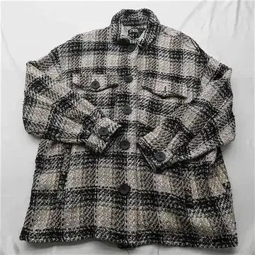 자라 ZARA 체크 무늬 트위드 자켓 여성용 사이즈 S