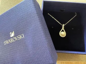 SWAROVSKI 목걸이 펄 조 크리스탈 [새상품급]
