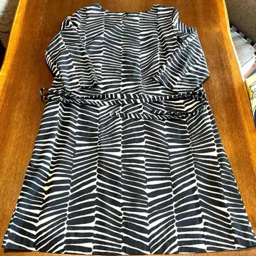 marimekko 마리메꼬 올 패턴 원피스 7부 소매 사이즈 40