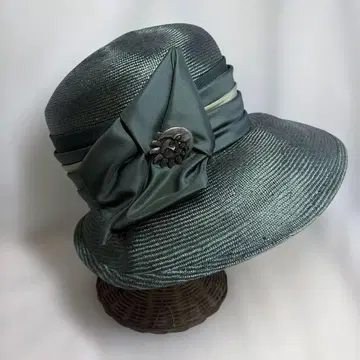WALTHER KORSCHATZ 햇 모자 밀짚 다크 그린