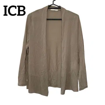 iCB 긴팔 가디건 겉옷 사이드 슬릿 베이지 계열 온워드 카시야마