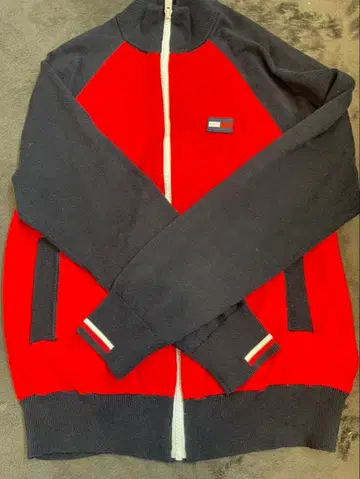 TOMMY HILFIGER 트랙 자켓 레드 네이비 M
