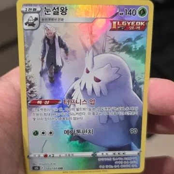 포켓몬 카드 눈설왕 CHR