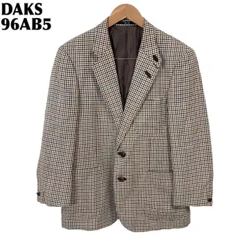 DAKS 수트 테일러드 자켓 96AB5 그레이 브라운 체크