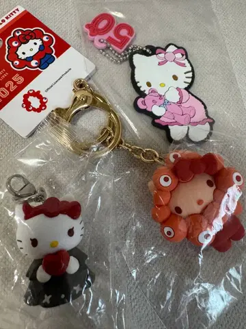Hello Kitty 키티 레어 키링 3개 세트 [ 미개봉 새상품 ]
