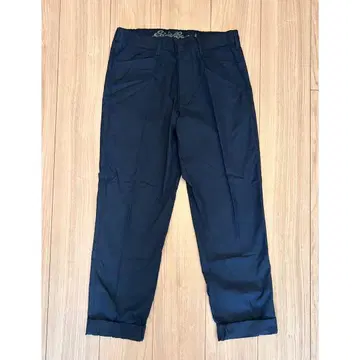 미사용 EddieBauer 남성용 린넨 혼방 슬랙스 치노 팬츠 네이비